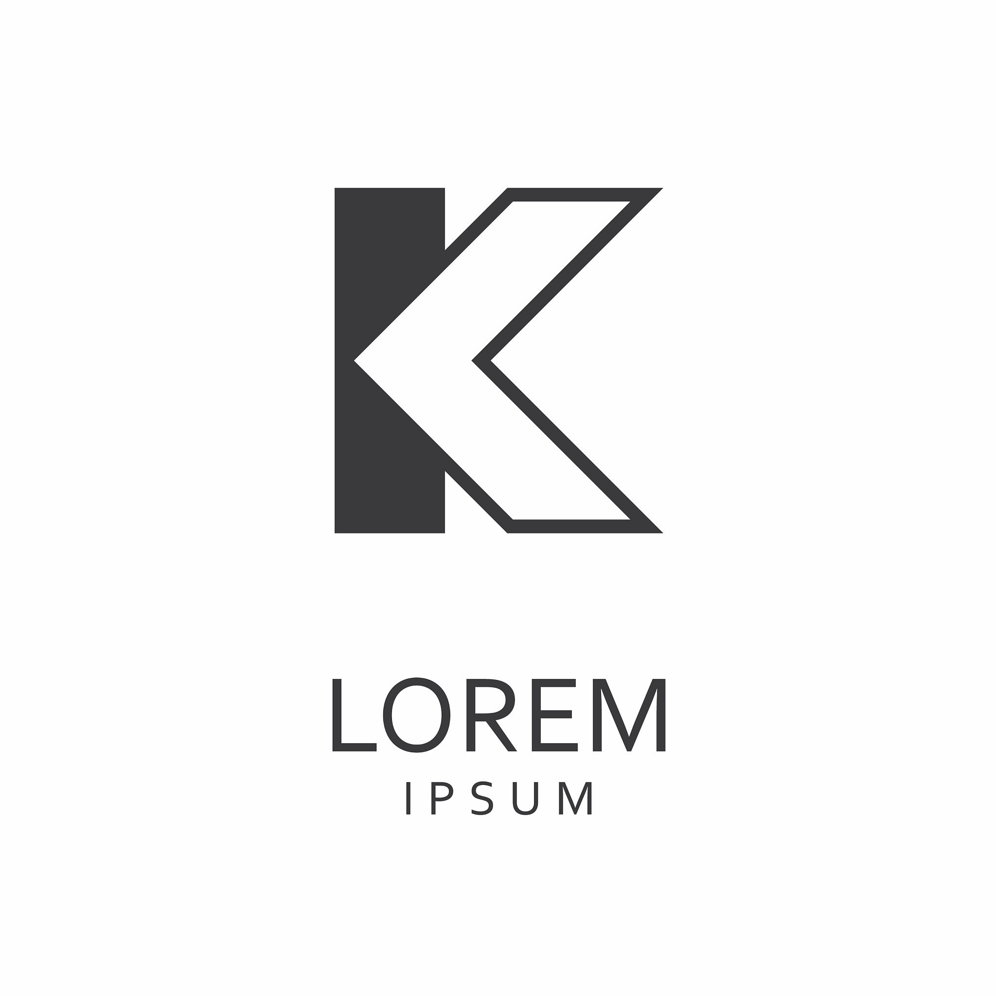 k letter logo icon