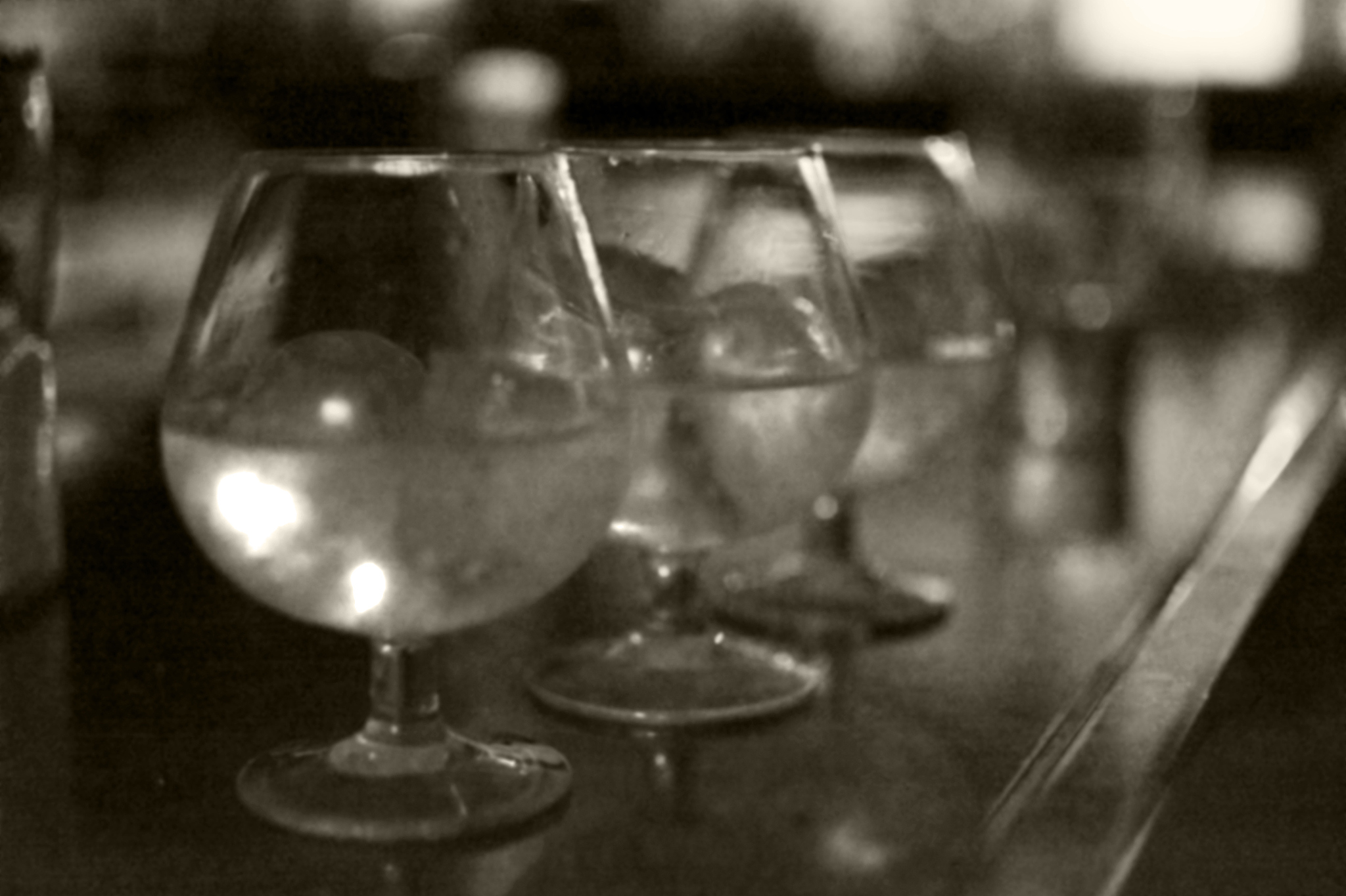 three glasses with hierbas liquor