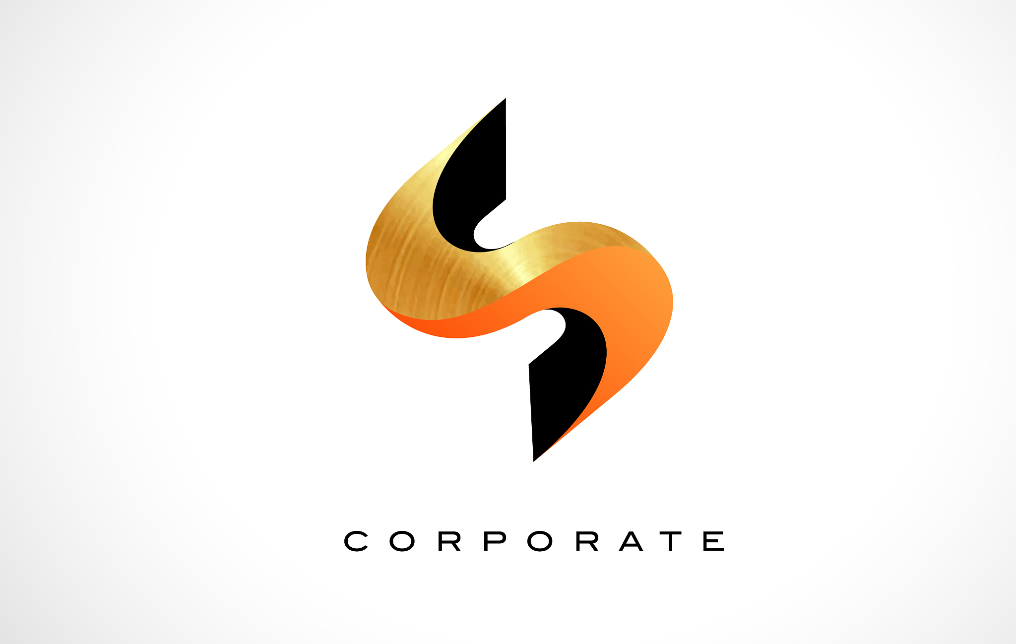 orange letter s logo s letter design