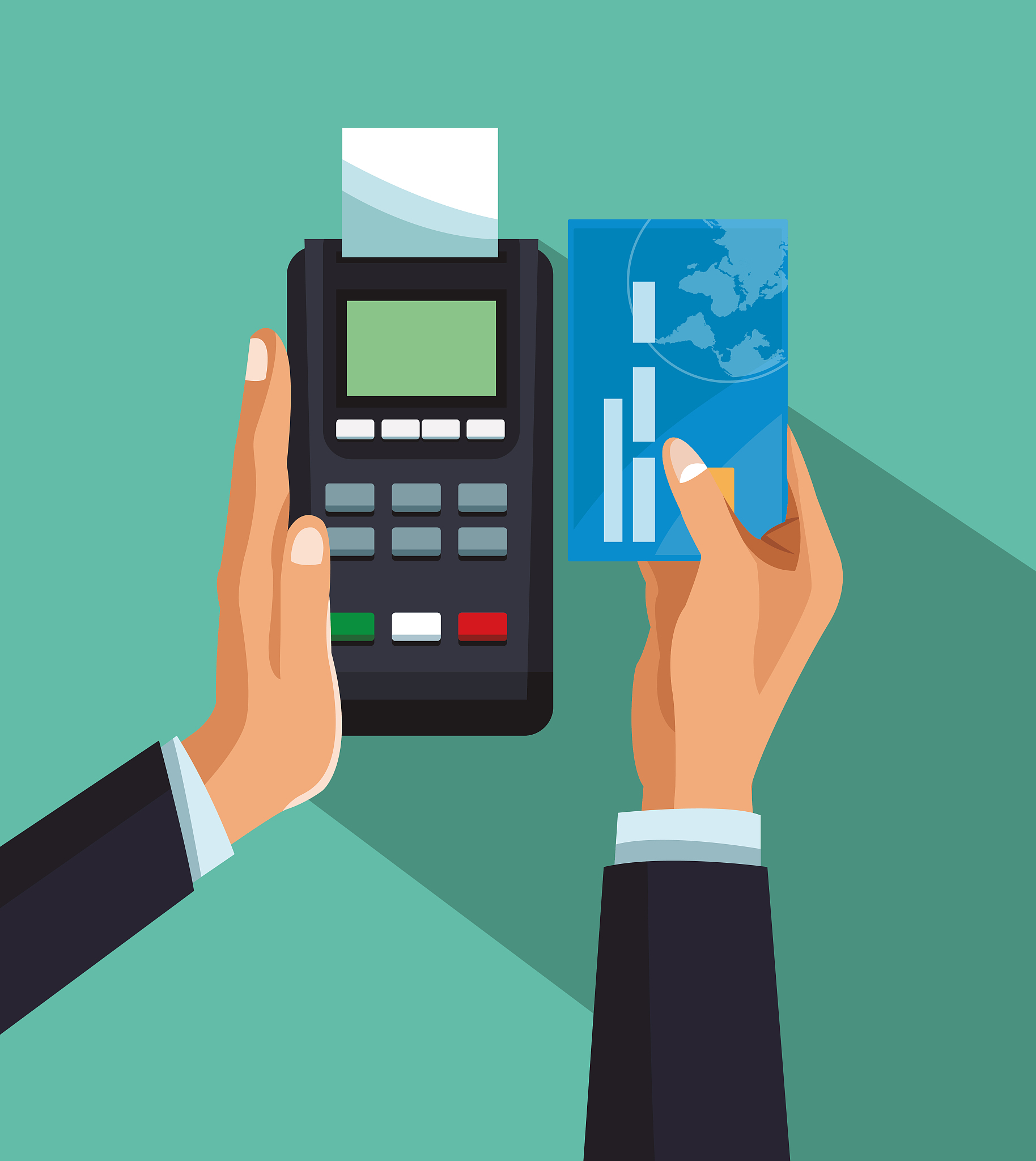 electronic payment with dataphone