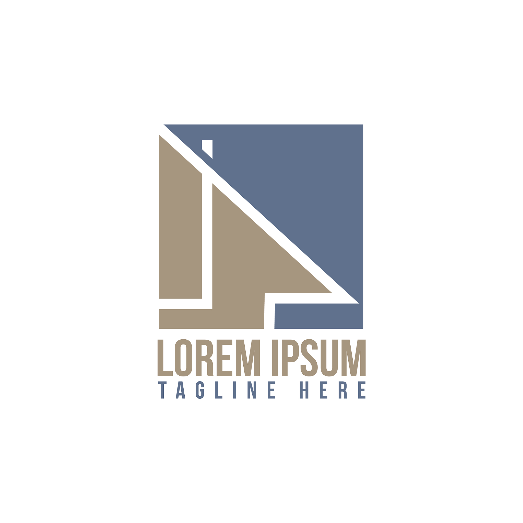 abstract square design house roin outline style
