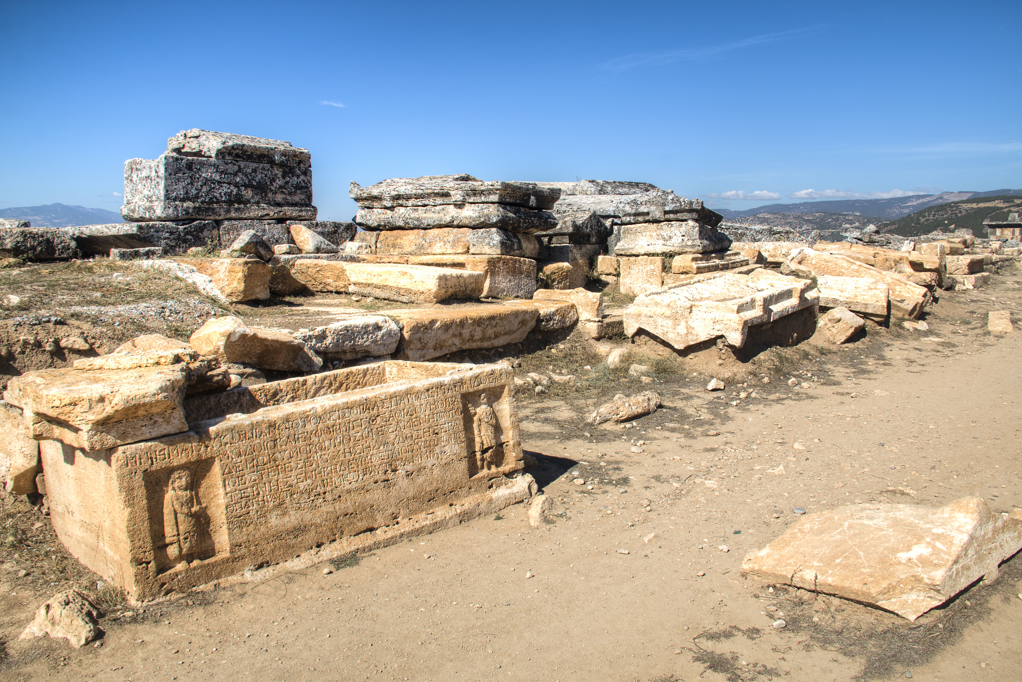 hierapolis ruins in pamukkale, turkey