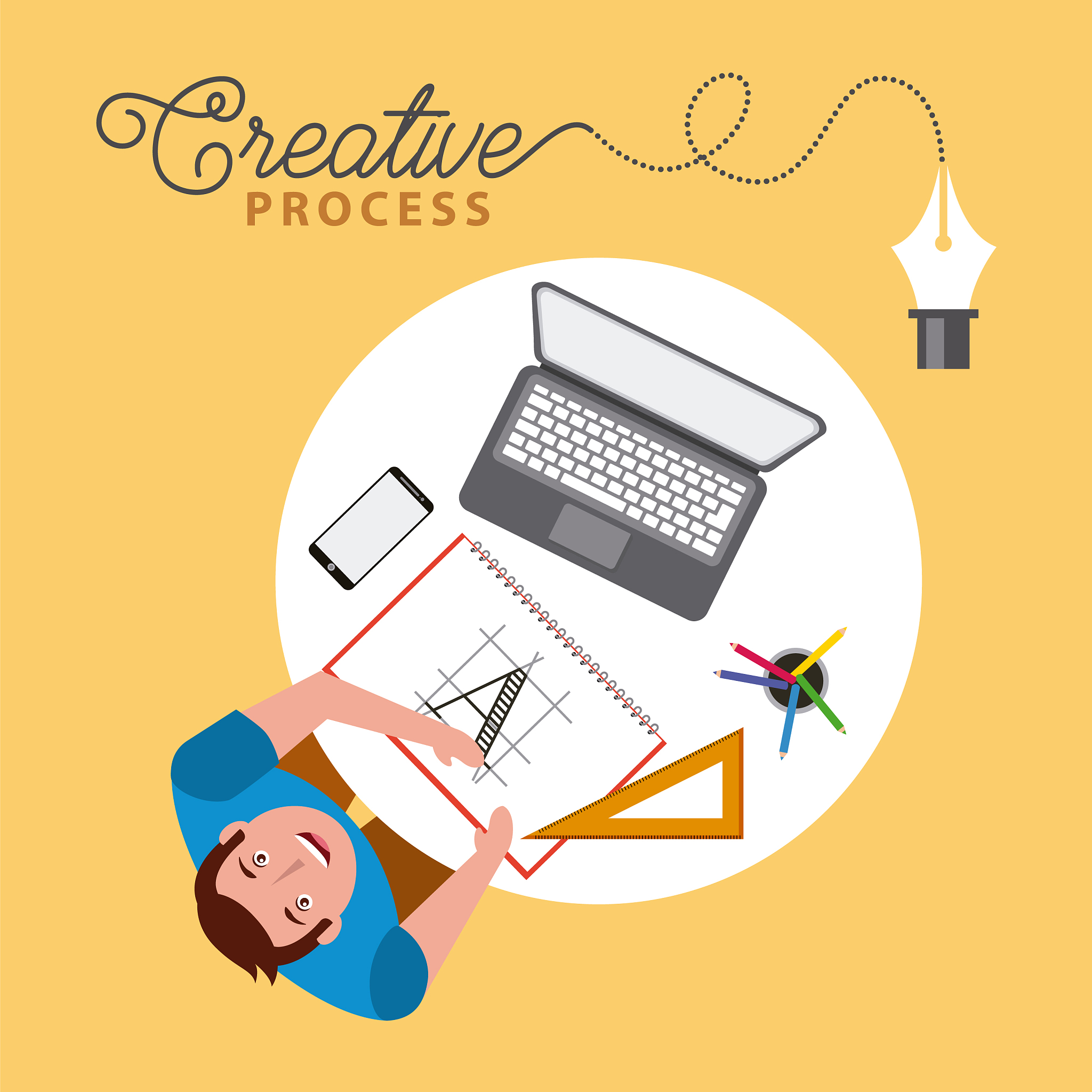 people working creative process