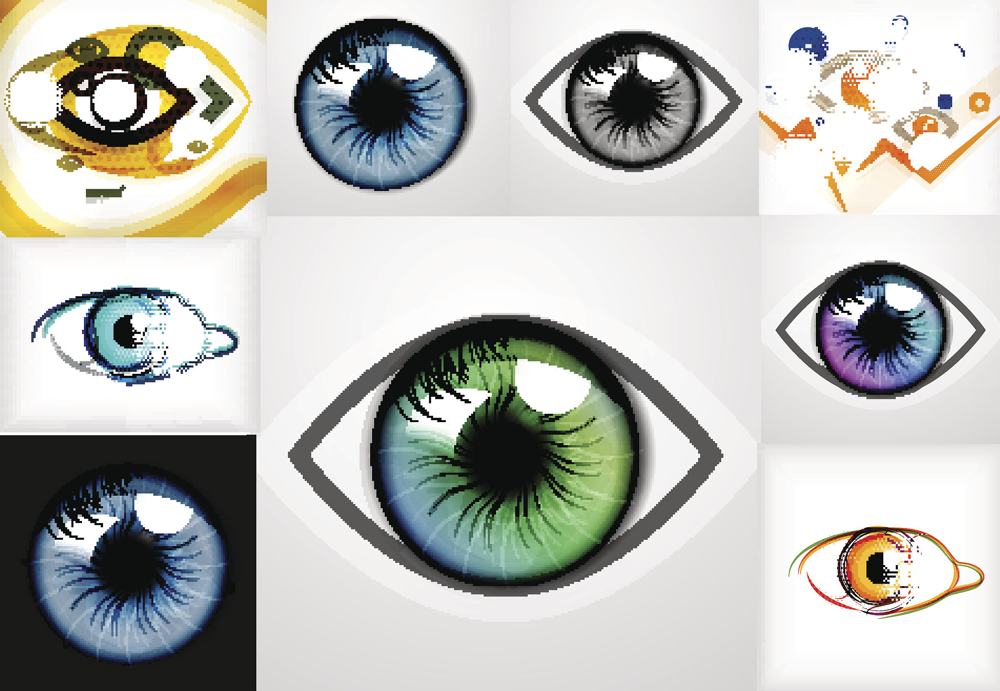 mega collection of eye design templates