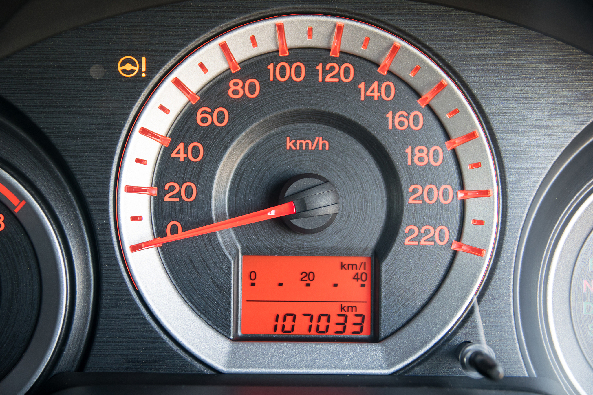closeup car dashboard