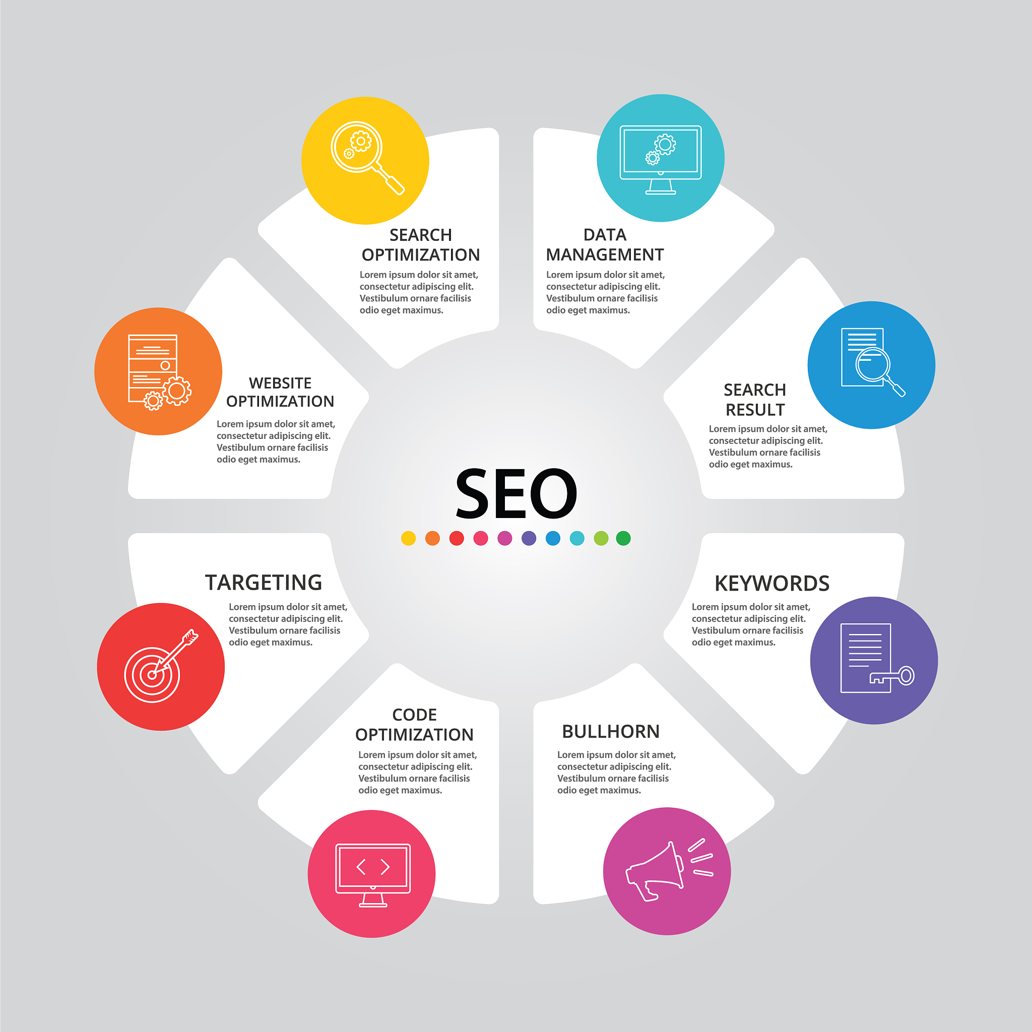 seo infographics design timeline concept include