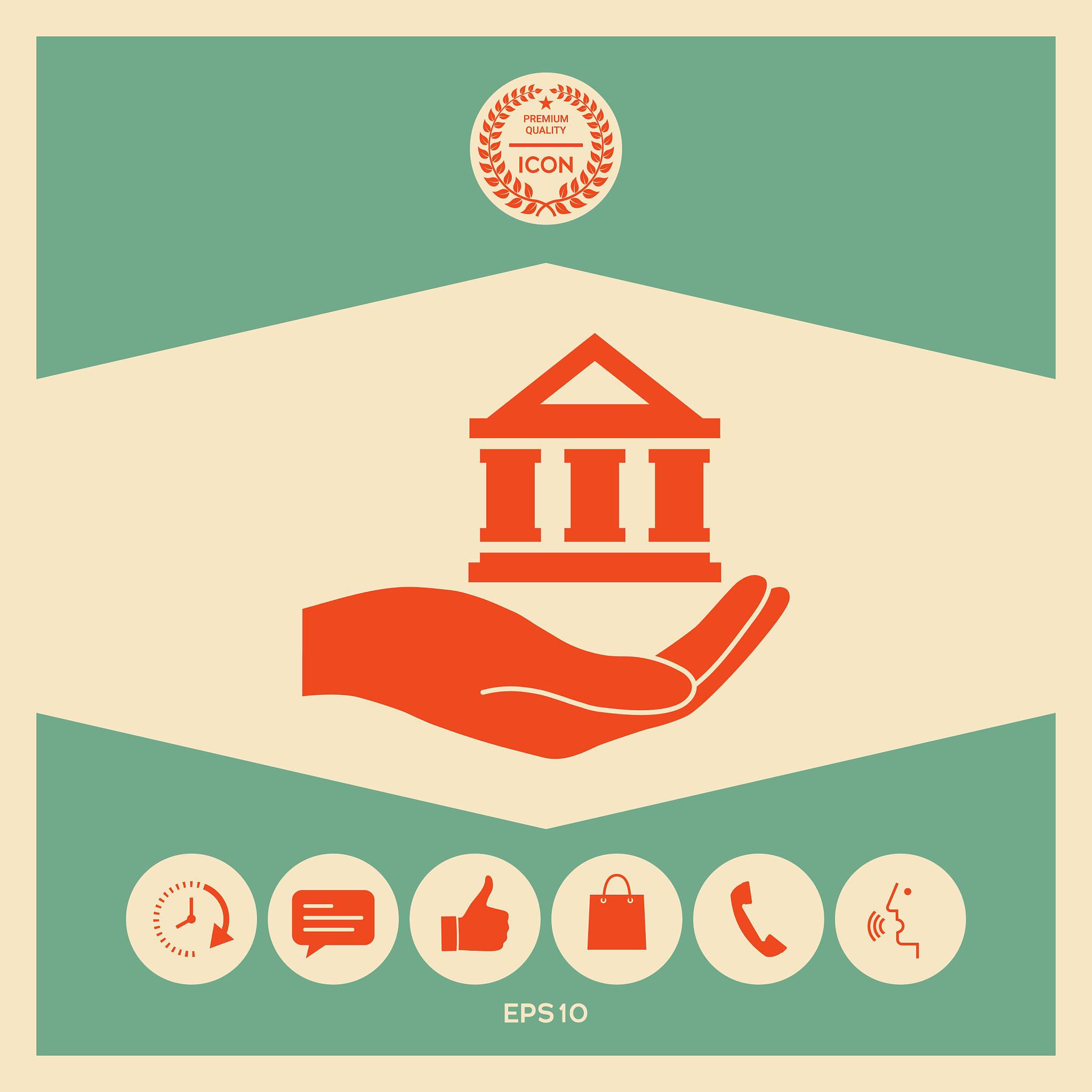 hand holding bank