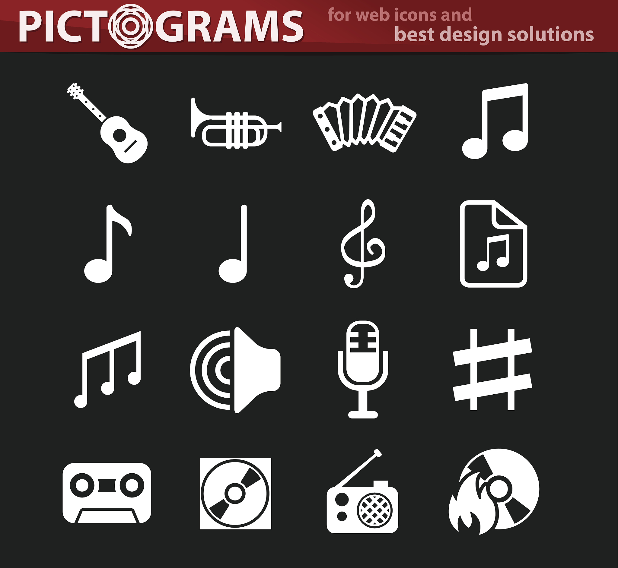 music icon set