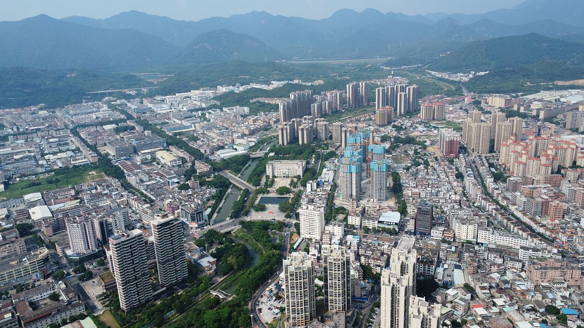 2021年9月12日,广东省东莞市清溪镇.建筑物.