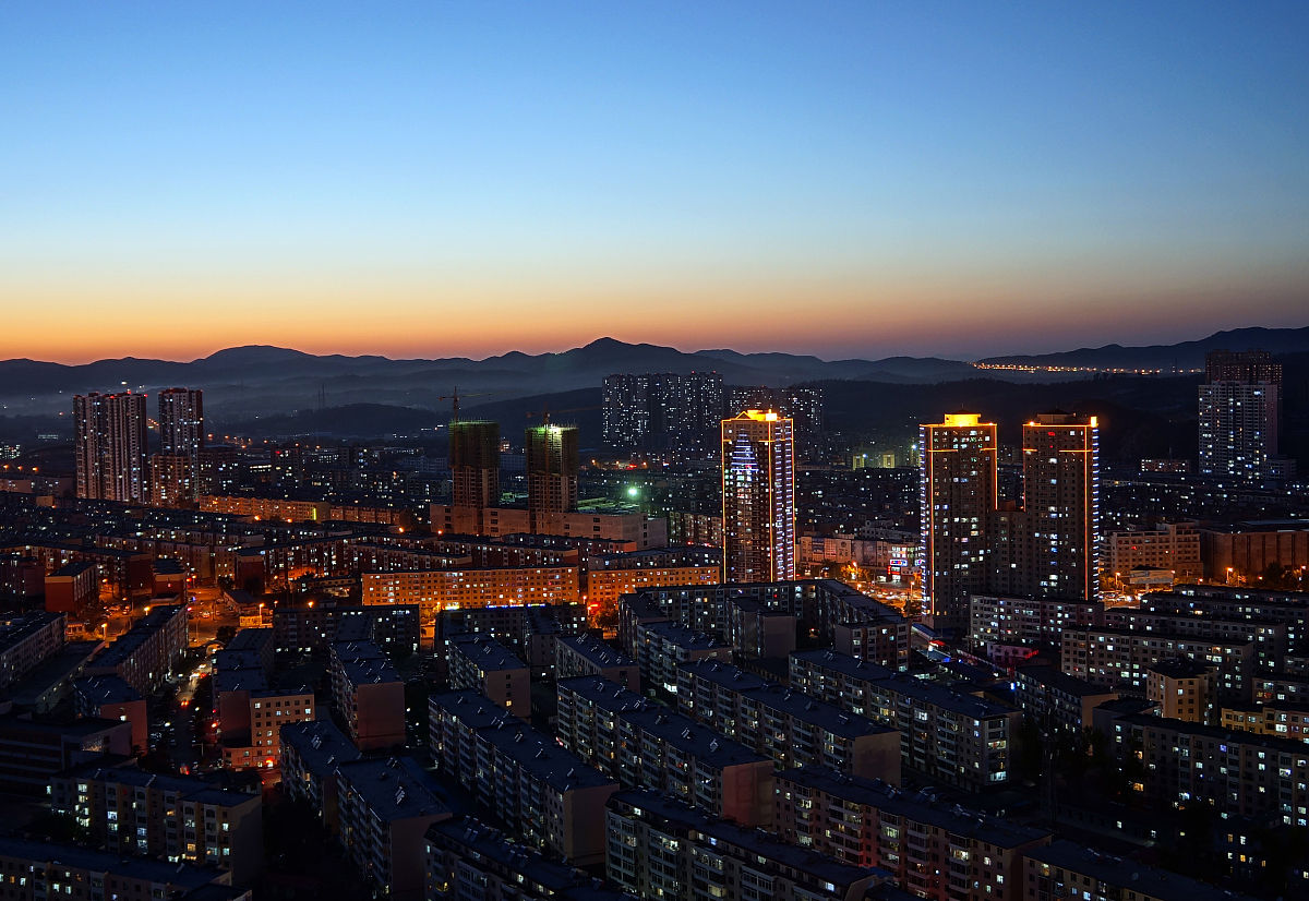 2013年09月25日,吉林省吉林市夜景.