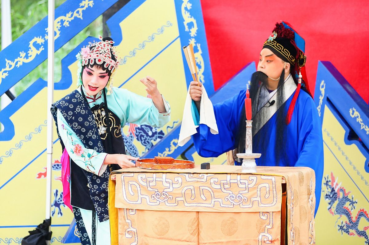 2021年10月6日,北京园博园,第五届中国文化戏曲周演出现场.