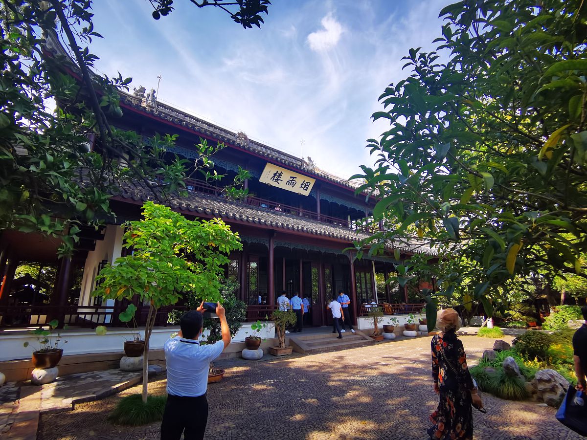 2021年9月24日,浙江嘉兴,南湖秋景.