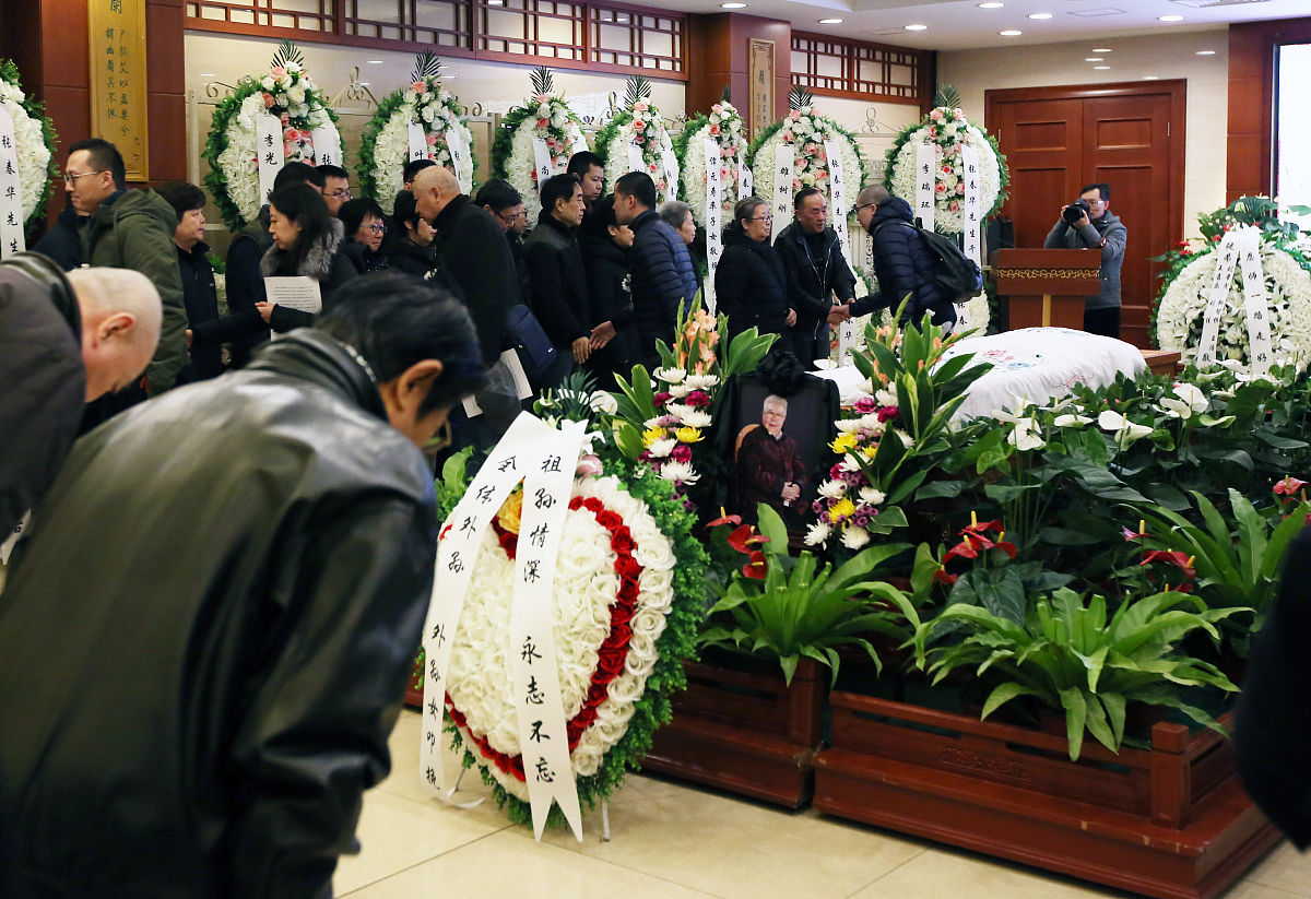 2019年3月9日,北京,京剧武丑泰斗遗体告别仪式在八宝山举行.