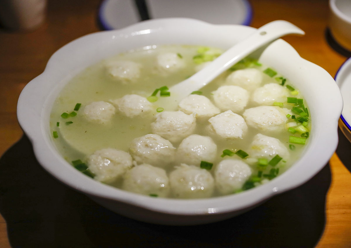 瑶柱丸子汤.
