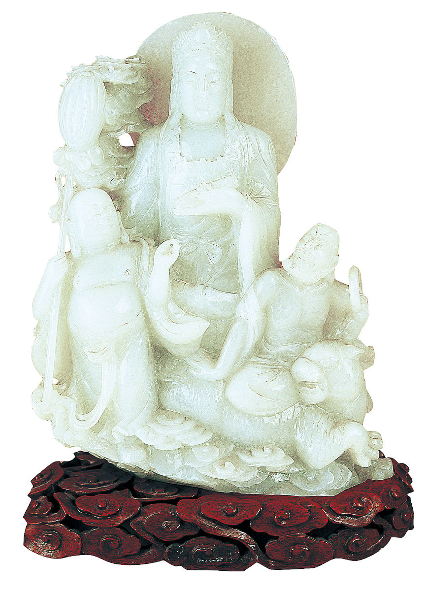 【佛】和田白玉 做工精美 品相完美