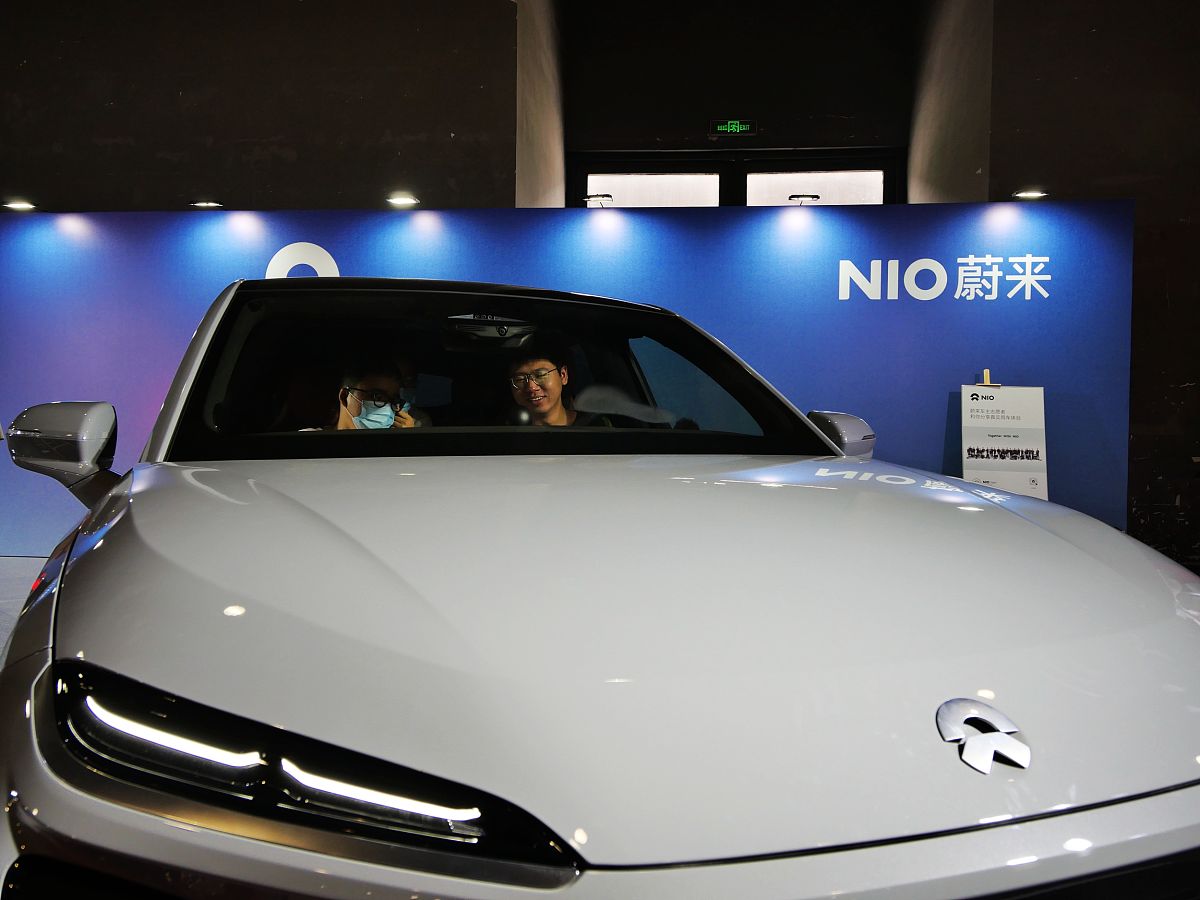 2021年5月2日,广州五一汽车展,蔚来汽车.
