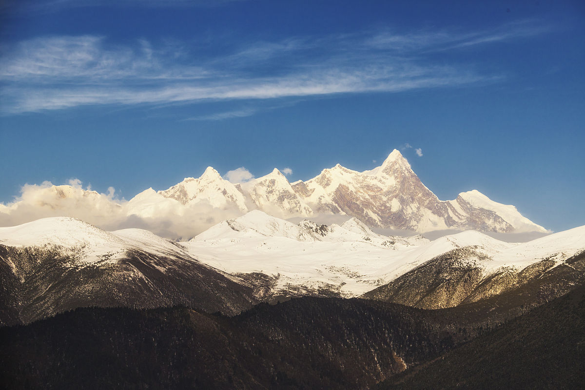 2019年03月29日,南迦巴瓦峰海拔7782米,是非常著名的雪山,位于喜马拉