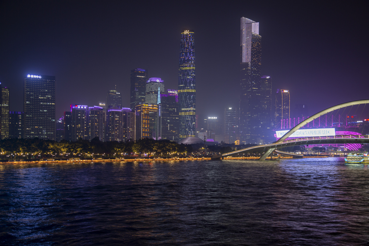 2026年1月15日,广东<strong>广州</strong>,珠江夜色与广州塔.