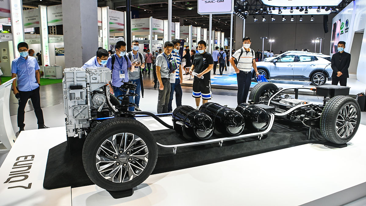 2020年9月15日,上海,中国工业博览会,上汽集团展台,氢燃料汽车,euniq7
