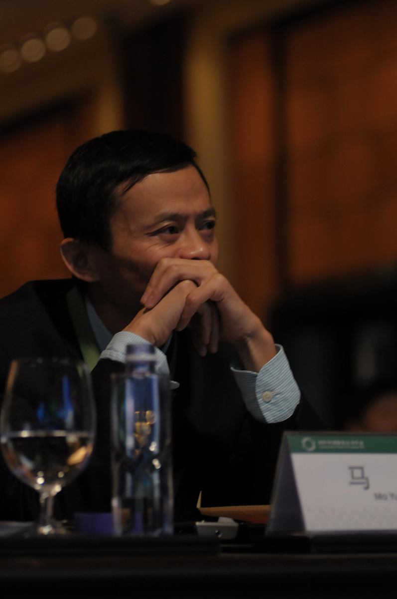2009年4月22日,阿里巴巴集团ceo马云参加2009中国绿色公司年会.+++_++