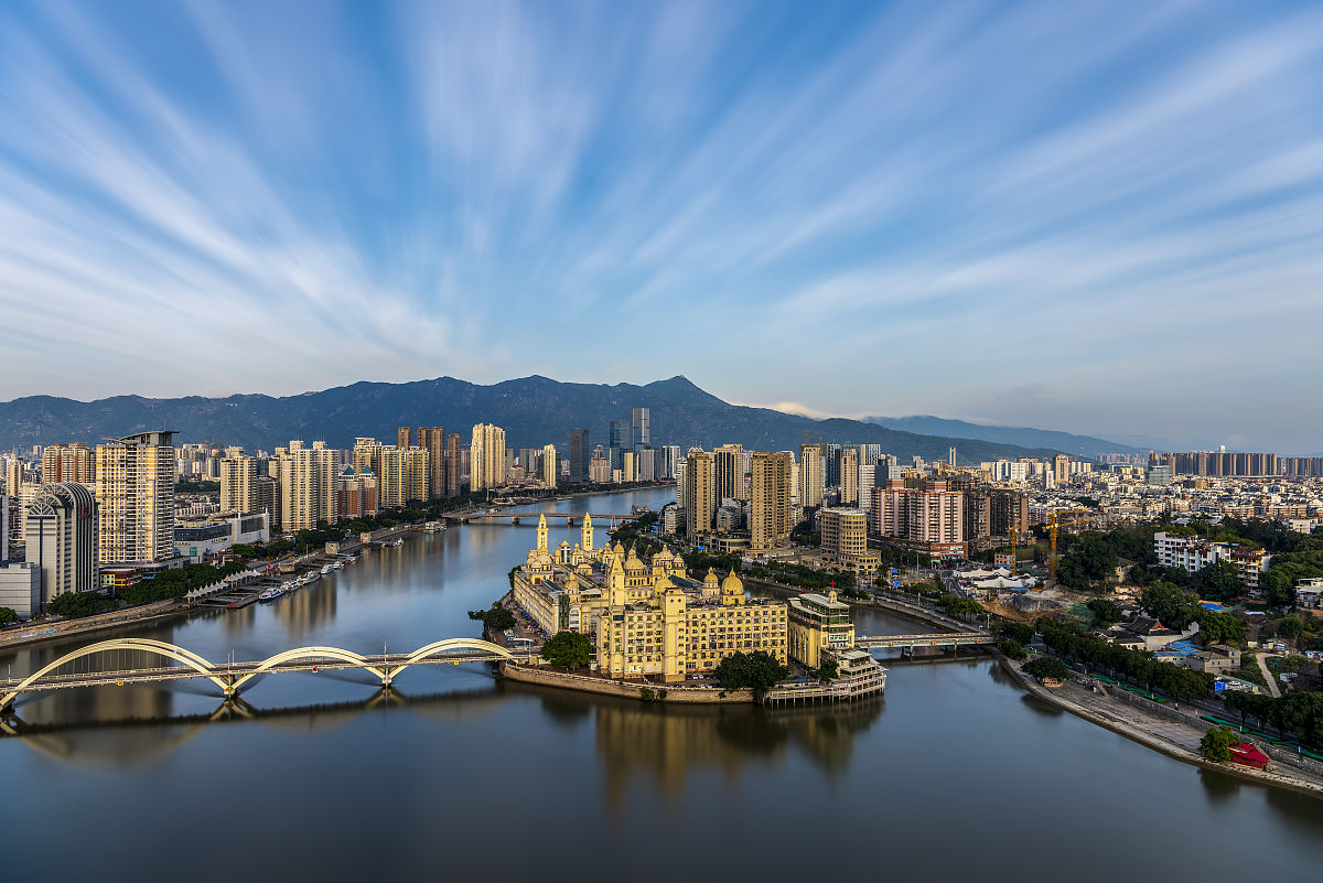 2018年01月18日,中洲岛位于福建省福州市闽江上的岛屿,介于福州市台江