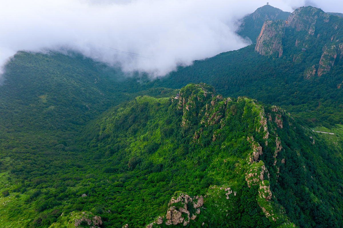 2021年8月1日,辽宁阜新,乌兰木图山景区,云海奇峰.