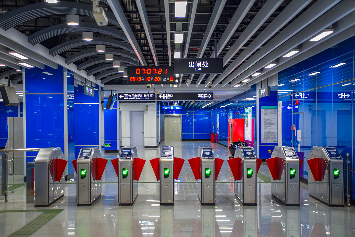 广州南站到增城西瓜岭地铁的路线