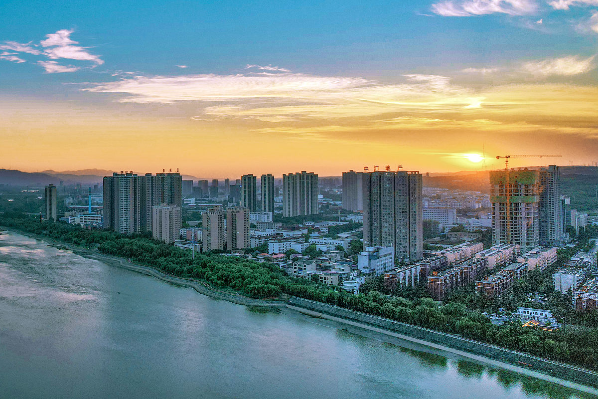 2021年9月30日,河南洛阳,洛浦风光.