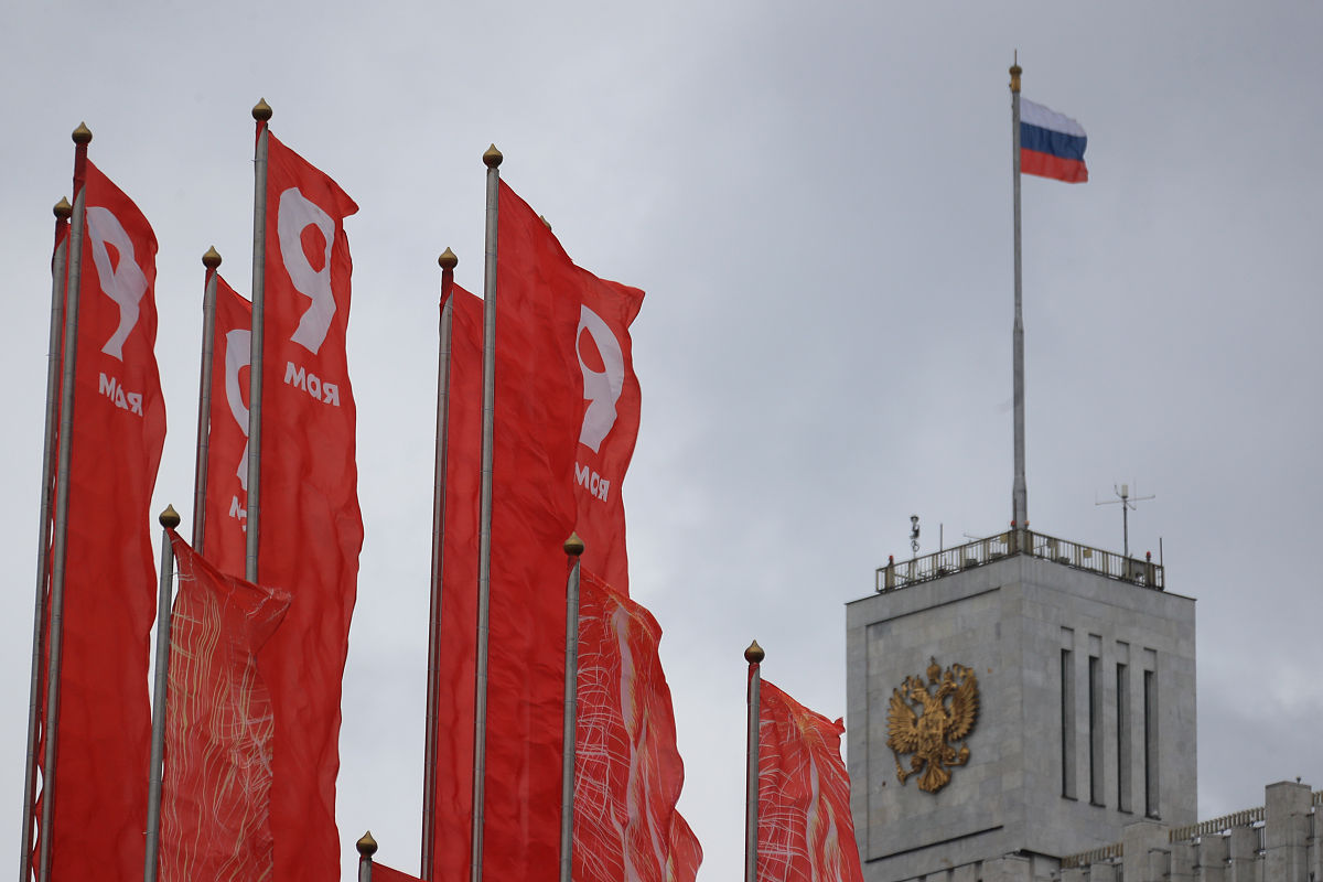 当地时间2021年5月6日,俄罗斯莫斯科,纪念卫国战争胜利76周年阅兵式即