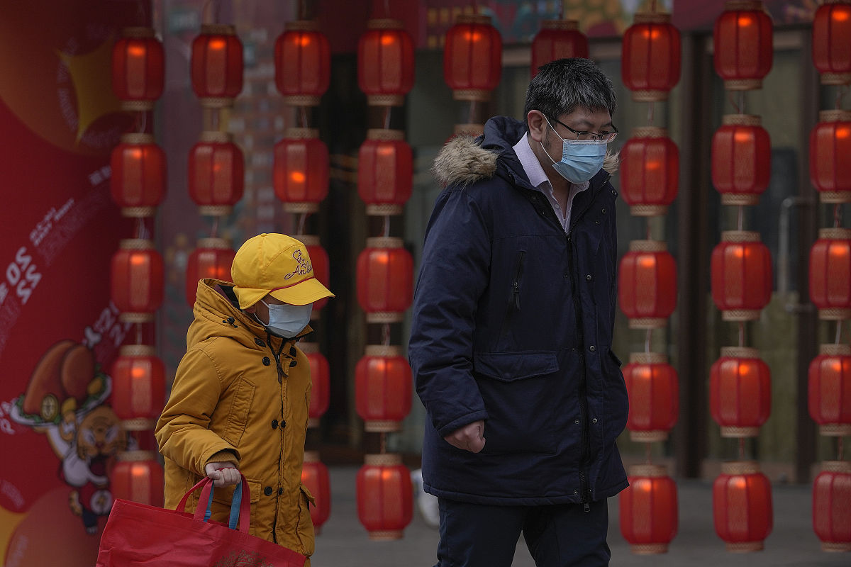 2022年1月23日,距离北京冬奥会越来越近,披上银装的京城尽显古都魅力.