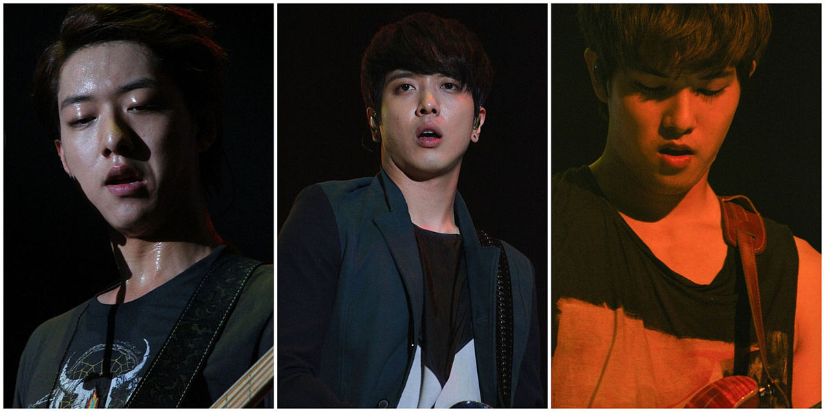 2013年9月7日,广州,韩国人气乐队cnblue在广州举行演唱会.cnblue