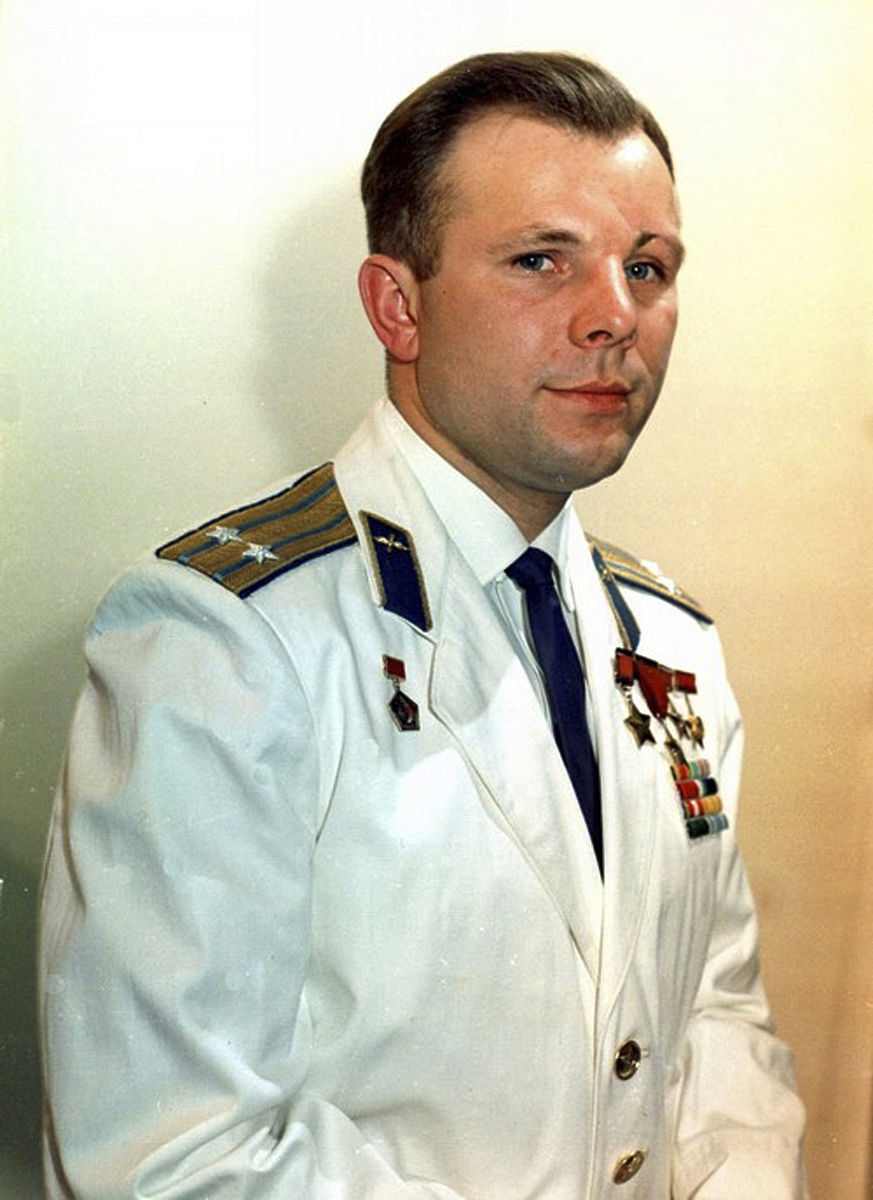 1960年代,苏联宇航员尤里·加加林.yuri gagarin, russian cosmonaut,