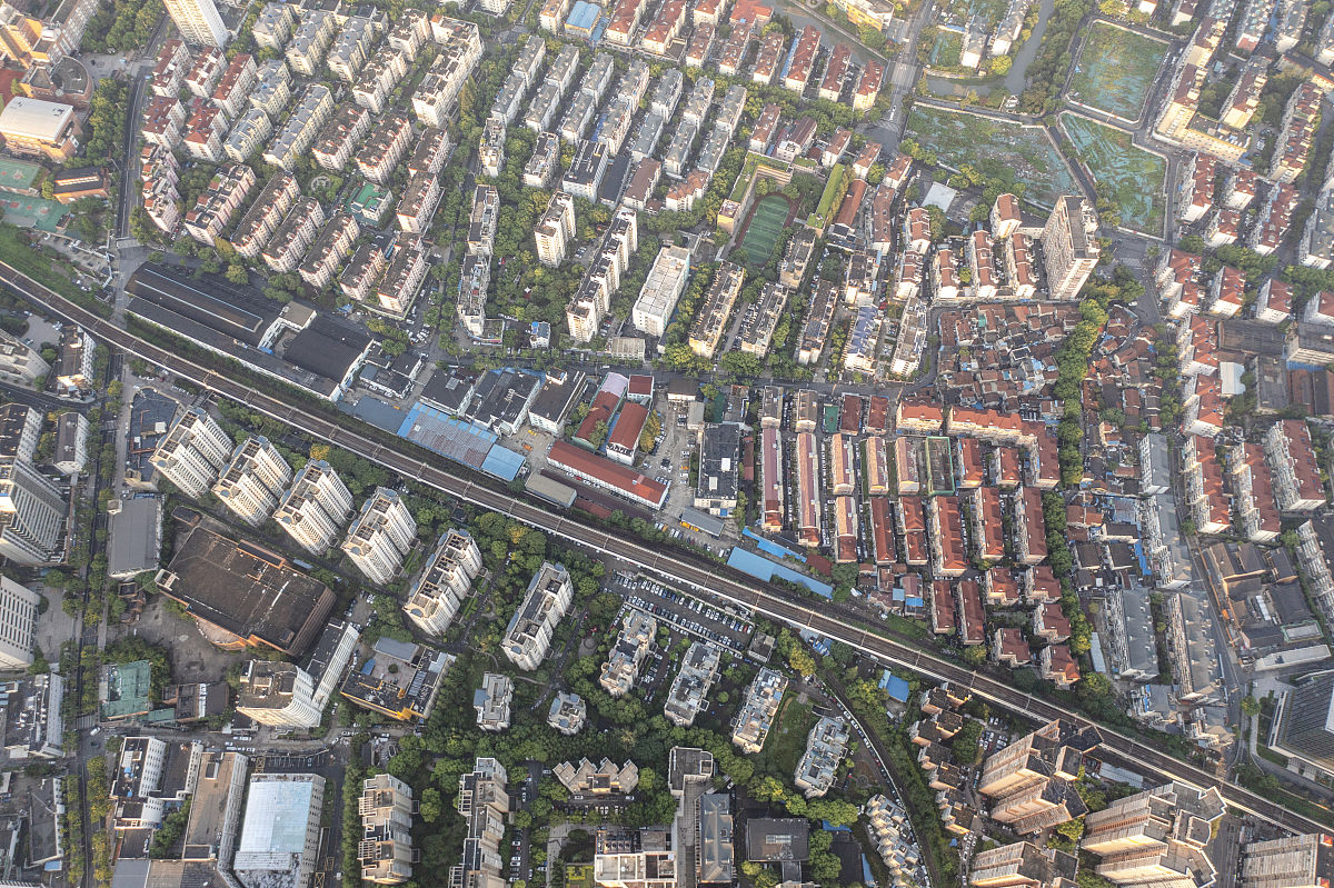 描述在天地图上叠加慈溪市老旧小区的图层工作量