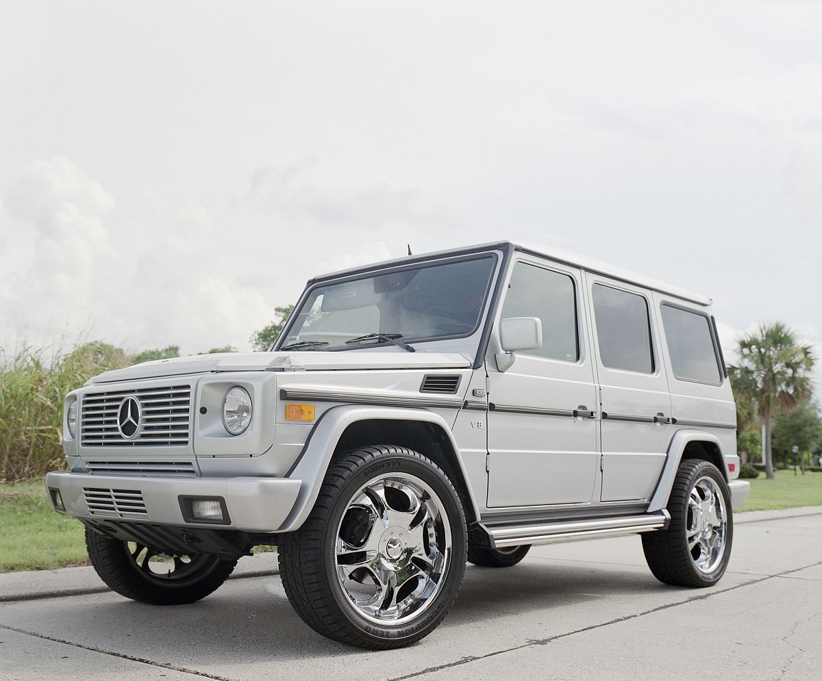 american rapper, lil' wayne's mercedes-benz suv photographed in 