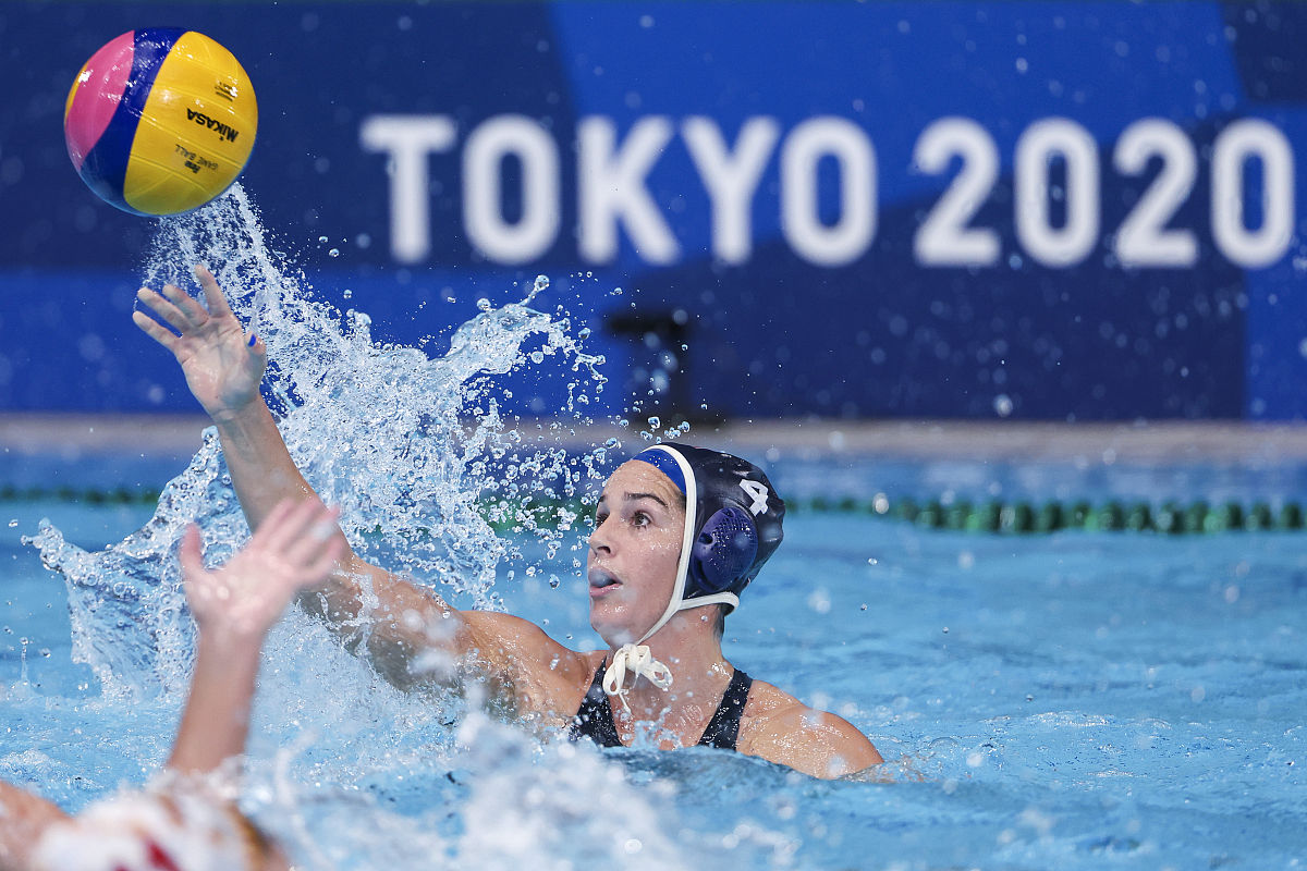 2021年8月7日,日本,2020东京奥运会女子水球决赛赛况及颁奖.tokyo, ja