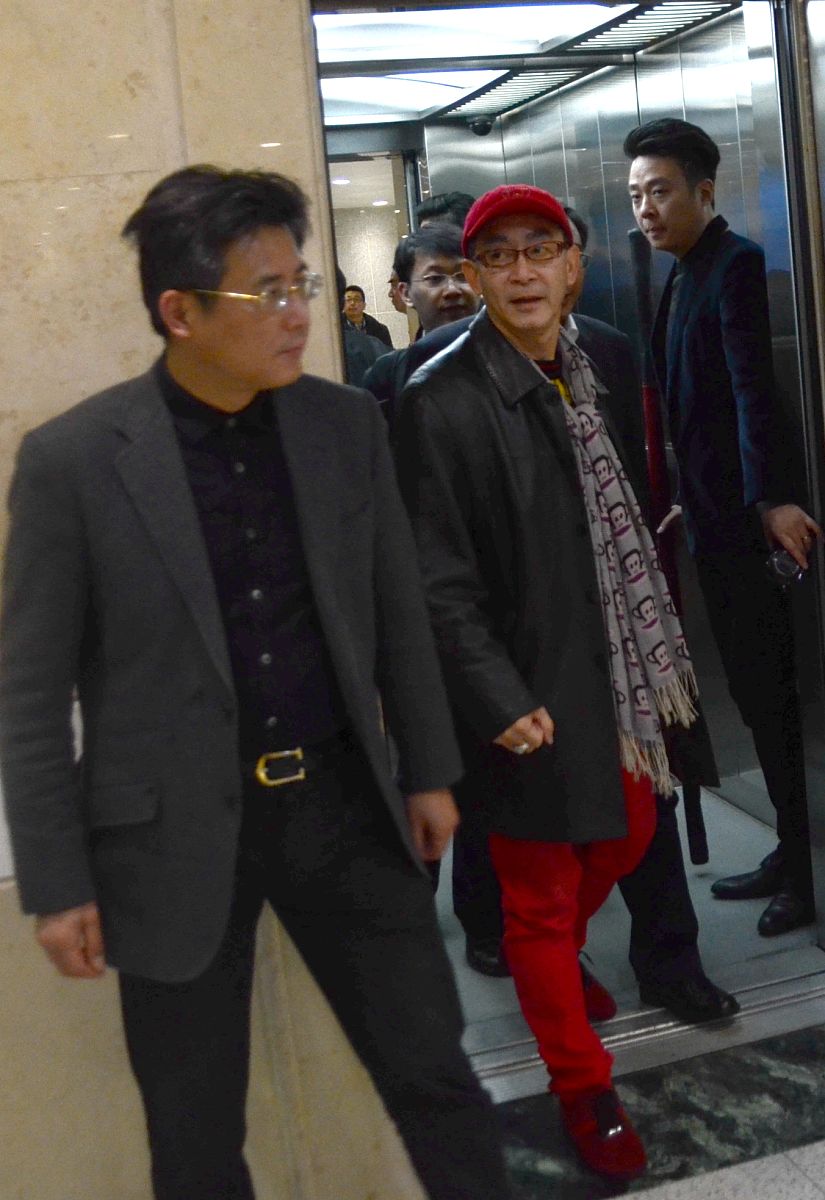 2014年4月8日讯,上海,早前,六小龄童受邀出席演讲活动.六小龄童