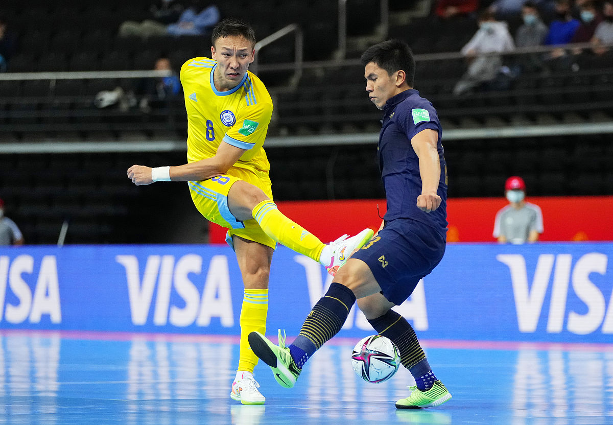 2021年9月23日,立陶宛,2021五人制足球世界杯1/8决赛,哈萨克斯坦vs泰