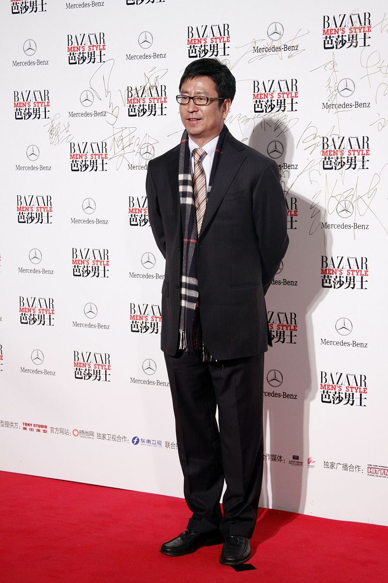 2011年11月2日,北京,2011芭莎男士国际时装周庆活动.白岩松+++_+++芭