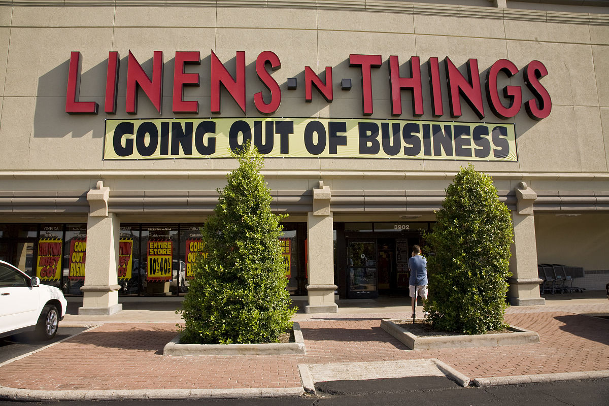 november 1, 2008, houston, texas, usa: bankrupt linens 'n things