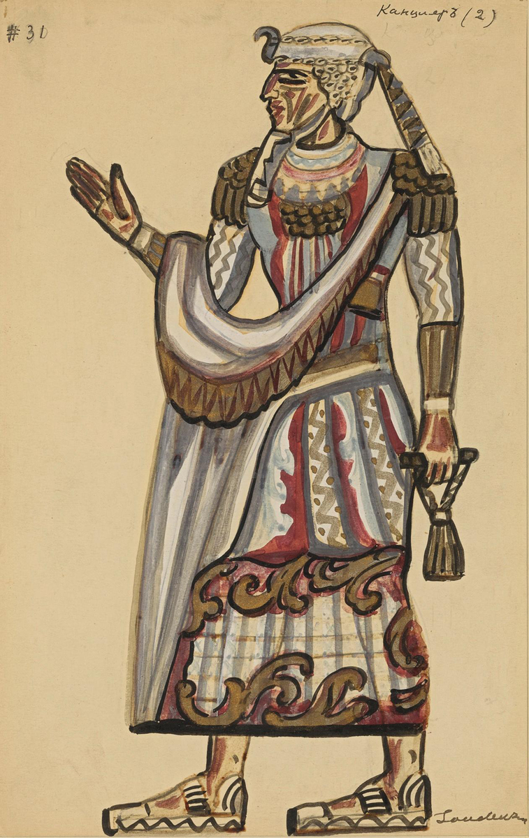 Ancient Costume Man with Pistol: A Striking Portrait of Elegance and Strength