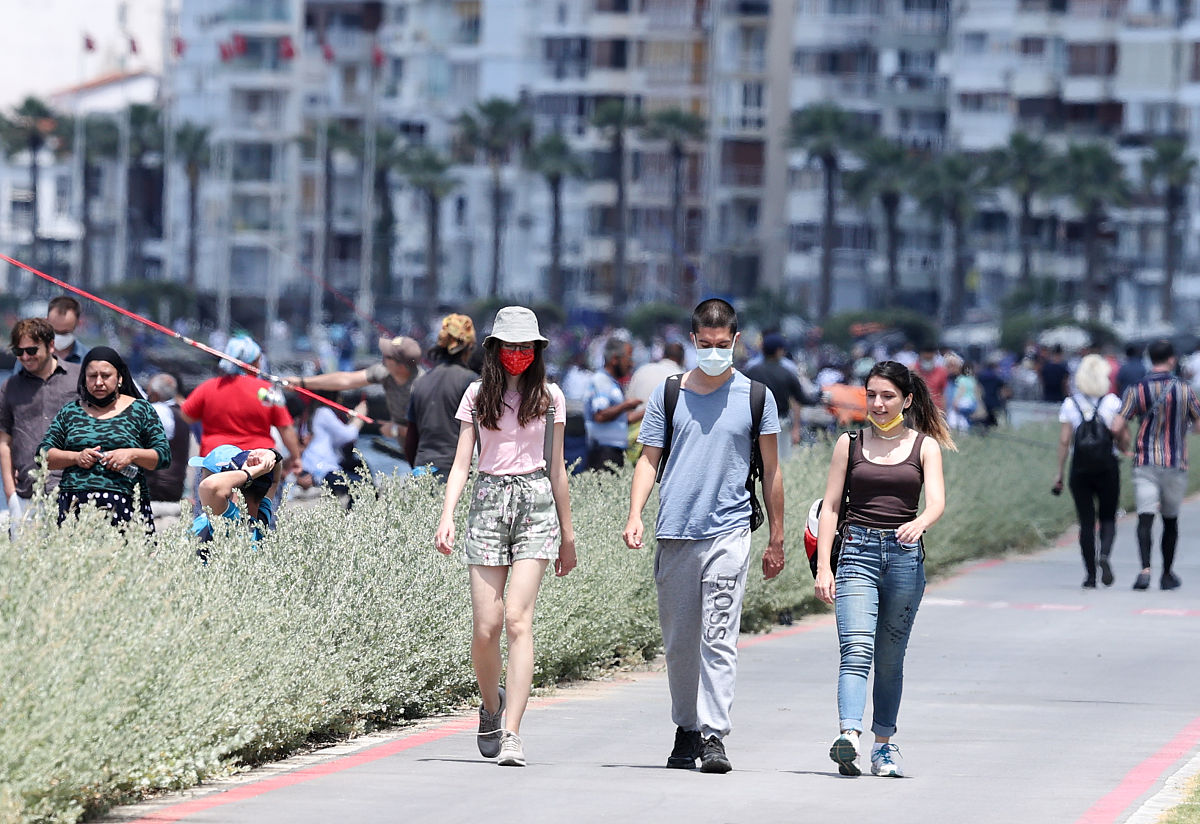 当地时间2021年6月5日,土耳其伊兹密尔,民众在户外活动.世界卫生组织