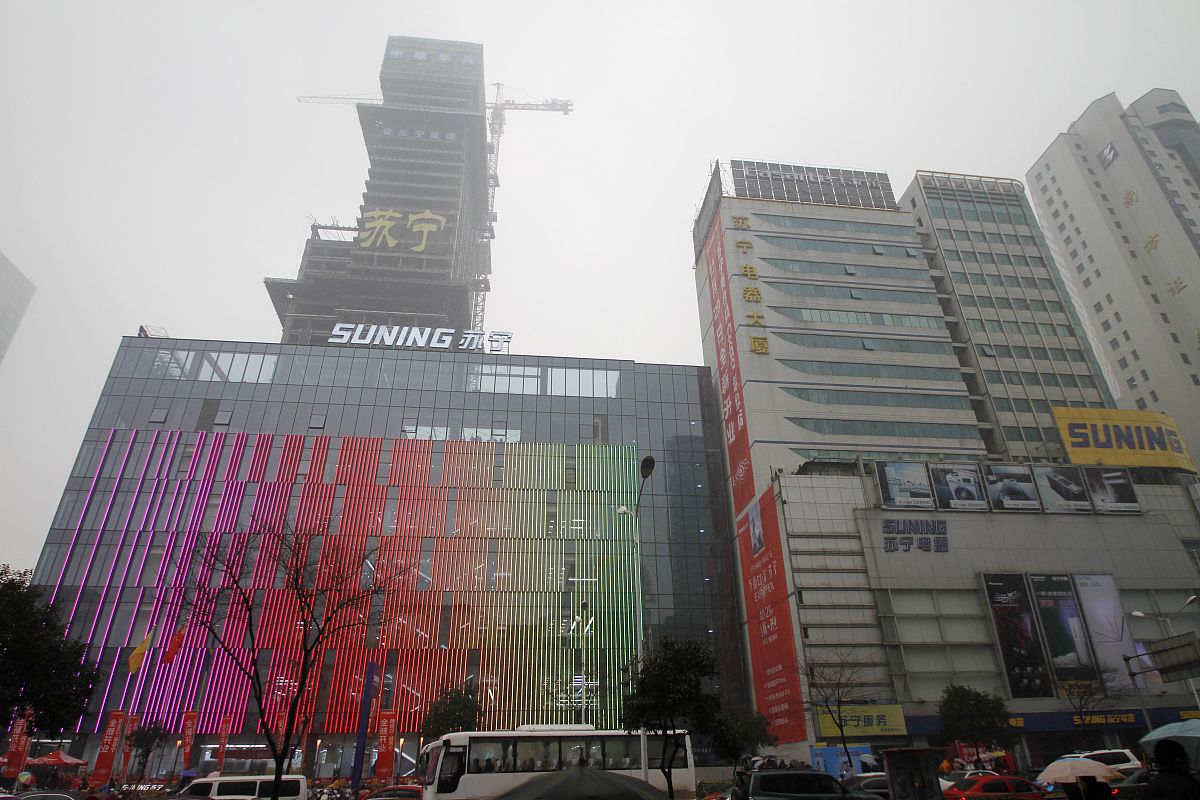 2012年12月29日,江苏省南京市,苏宁电器南京新街口expo超级店全新开业