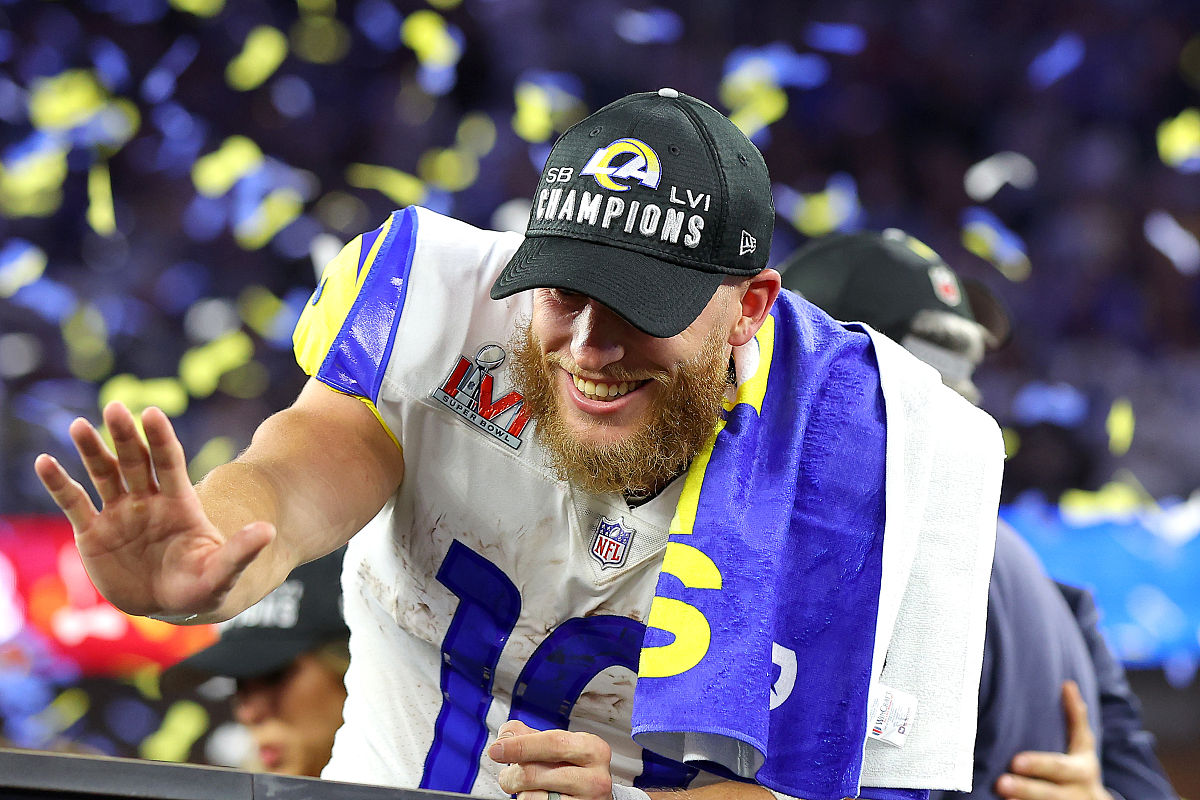 inglewood, california - february 13: cooper kupp #10 of the los 