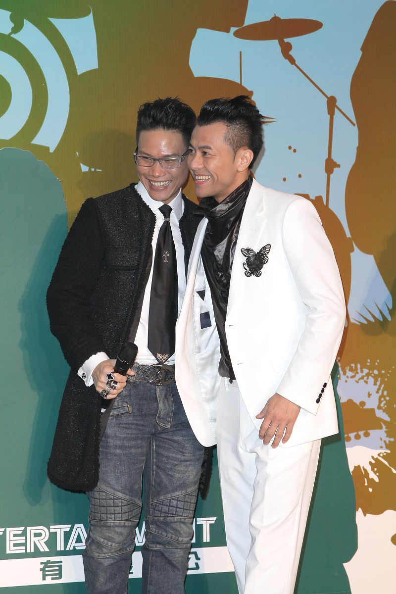 2013年2月1日,香港,大岳娱乐10周年晚宴.梁汉文 苏永康+++_+++晚宴