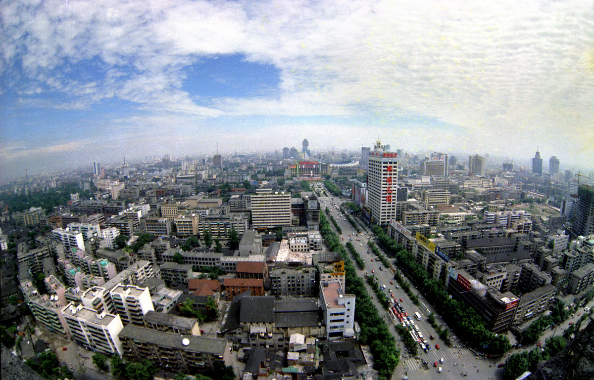 1995年,成都,人民南路.