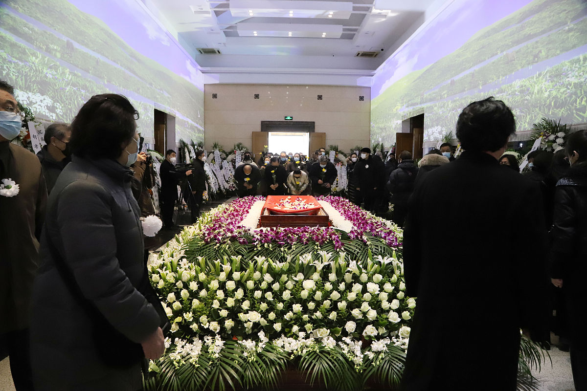 2021年2月17日,北京,各界人士送别银幕硬汉杨在葆.