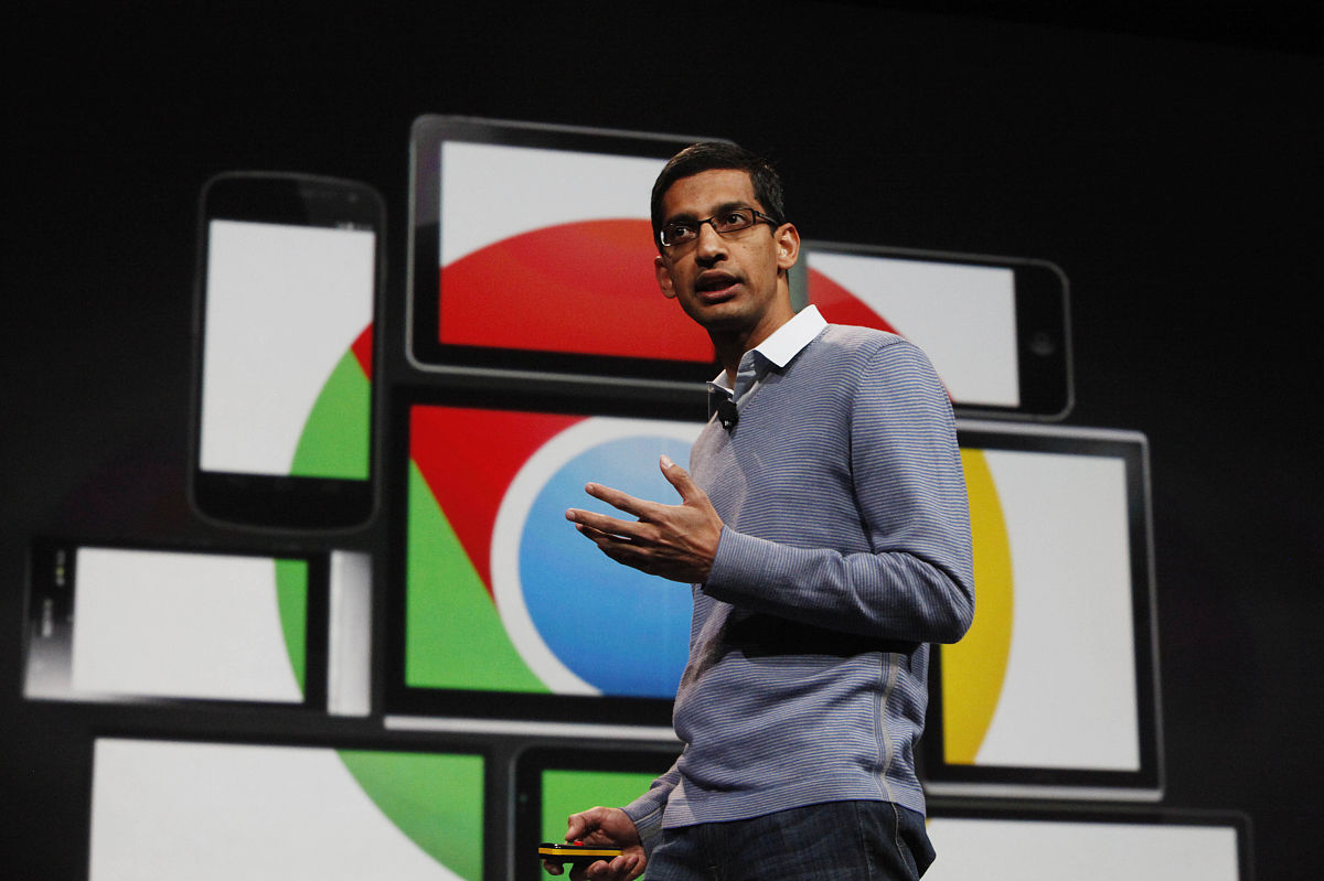 桑达尔·皮查伊(sundar pichai)资料图.日前,谷歌联合创始人拉里·佩