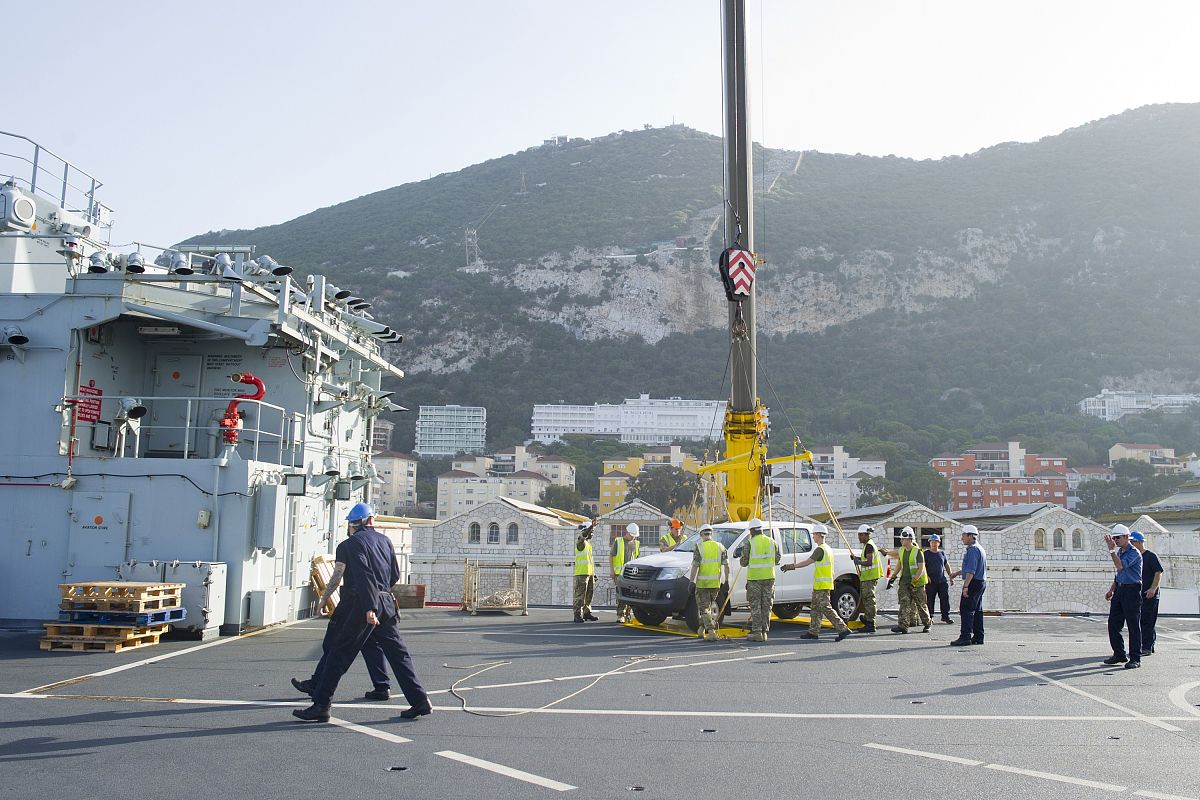 当地时间2014年10月21日,英国直布罗陀海峡皇家海军基地,皇家海军医院
