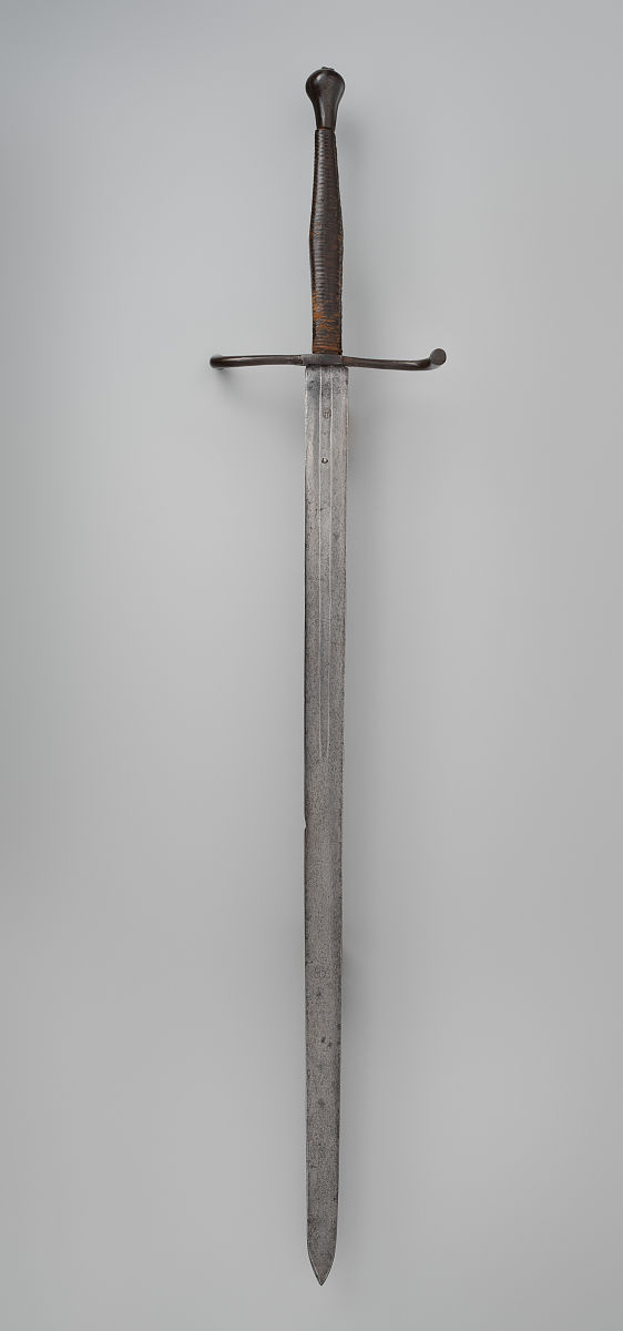 hand and a half sword, german, circa 1500-1525. artist unknown. 