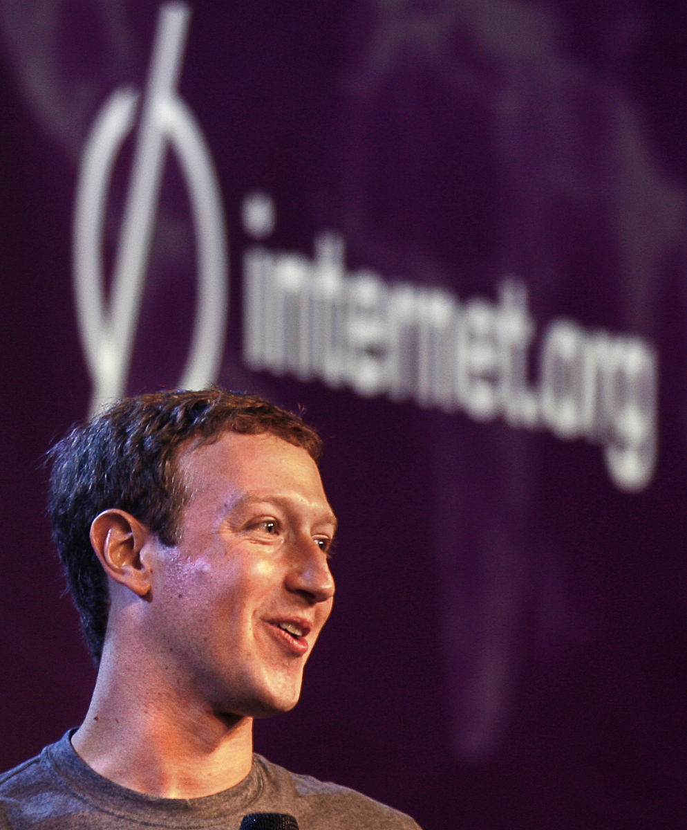 当地时间2014年10月9日,印度新德里,facebook联合创始